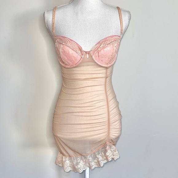 Rare Victoria’s Secret Angels Mesh Slip - Picture 1 of 4